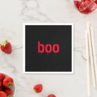 Halloween boo rouge sang noir papier d'horreur