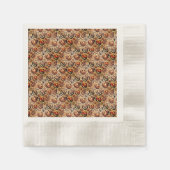 Serviette En Papier Halloween brun orange style (Devant)
