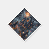 Serviette En Papier Halloween castillo embrujado (Coin)