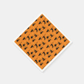 Serviette En Papier Halloween Chats noirs mood (Coin)