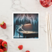 Serviette En Papier Halloween Chiffres fantômes Jouer Piscine (En situation)