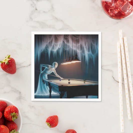 Serviette En Papier Halloween Chiffres fantômes Jouer Piscine (En situation)