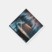 Serviette En Papier Halloween Chiffres fantômes Jouer Piscine (Coin)