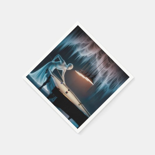 Serviette En Papier Halloween Chiffres fantômes Jouer Piscine (Coin)