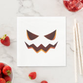 Serviette En Papier Halloween citrouille (En situation)