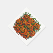 Serviette En Papier Halloween Citrouille (Coin)