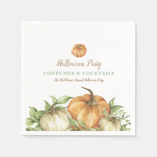 Serviette En Papier Halloween Citrouille automne