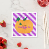 Serviette En Papier Halloween Citrouille Carving Party (En situation)