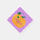 Serviette En Papier Halloween Citrouille Carving Party (Coin)
