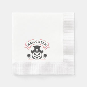 Serviette en papier Halloween Citrouille Fantôme M