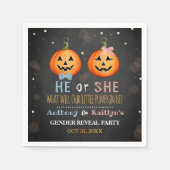 Serviette En Papier Halloween Citrouille Genre Revela Party (Devant)