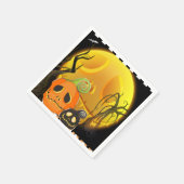 Serviette En Papier Halloween Citrouille mignon Fête Whimsical (Coin)
