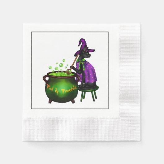 Serviette En Papier Halloween Cocktail Party Napkin (Devant)