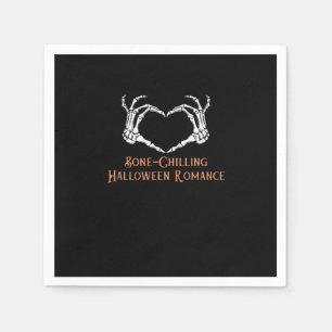 Serviette En Papier Halloween Coeur hanté Skeletal Bone Chilling Cla