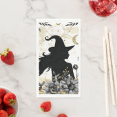 Serviette En Papier Halloween contemporain moderne sorcière 3 (En situation)