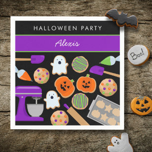 Serviette En Papier HALLOWEEN COOKIES PARTY Papier Napkin
