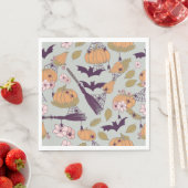 Serviette En Papier Halloween Cottagecore (En situation)