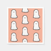 Serviette En Papier Halloween Cute Ghost Pattern (Devant)