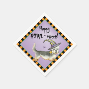 Serviette En Papier Halloween Dandie Dinmont Terrier Napkins