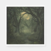 Serviette En Papier Halloween de forêt torsadée (Devant)