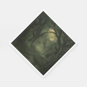 Serviette En Papier Halloween de forêt torsadée (Coin)