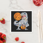 Serviette En Papier Halloween Dinosaur T rex Citrouille maman (En situation)