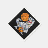 Serviette En Papier Halloween Dinosaur T rex Citrouille maman (Coin)