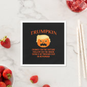 Serviette En Papier Halloween drôle anti Trumpkin (En situation)