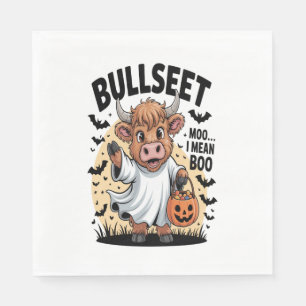 Serviette En Papier Halloween drôle de vache