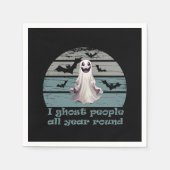 Serviette En Papier halloween drôle dire (Devant)