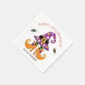 Serviette En Papier Halloween drôle sorcière pieds (Coin)