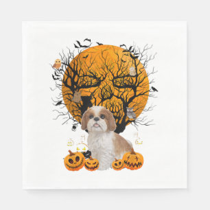 Serviette En Papier Halloween du chien