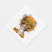 Serviette En Papier Halloween du chien (Coin)