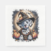 Serviette En Papier Halloween du chien dalmate (Devant)