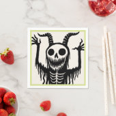 Serviette En Papier Halloween du diable déplaisant (En situation)