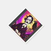Serviette En Papier Halloween, Edgar Allen Poe, Raven, Nevermore (Coin)