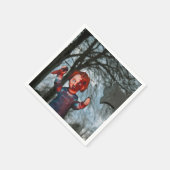 Serviette En Papier Halloween effrayant (Coin)