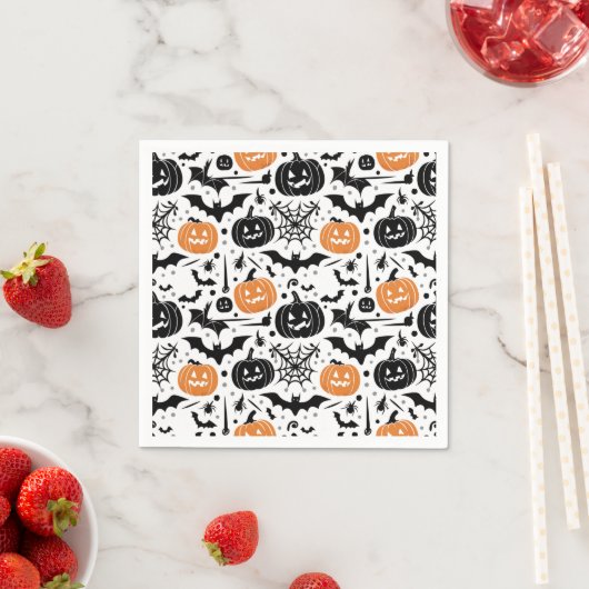 Serviette En Papier Halloween effrayant (En situation)