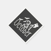 Serviette En Papier Halloween éffrayant 31 octobre (Coin)