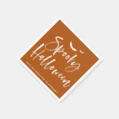 Serviette En Papier Halloween éffrayant à brosse (Coin)