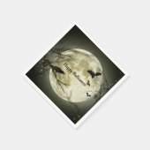 Serviette En Papier Halloween éffrayant chauves-souris (Coin)