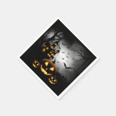 Serviette En Papier Halloween - Éffrayant Citrouille gris lune - All O (Coin)