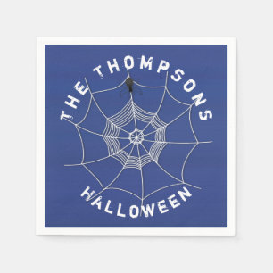 Serviette En Papier Halloween Éffrayant effrayant mignon araignée Web