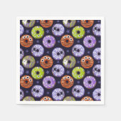 Serviette En Papier Halloween Éffrayant Funky Donut tendance (Devant)