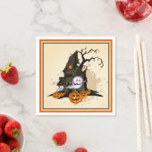 Serviette En Papier Halloween éffrayant Haunted House (En situation)