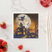Serviette En Papier Halloween éffrayant Haunted House (En situation)