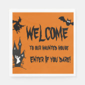 Serviette En Papier Halloween Éffrayant Haunted House Paper (Devant)