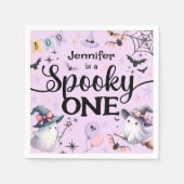 Serviette En Papier Halloween Éffrayant One mignonne Ghost 1er fête d' (Devant)