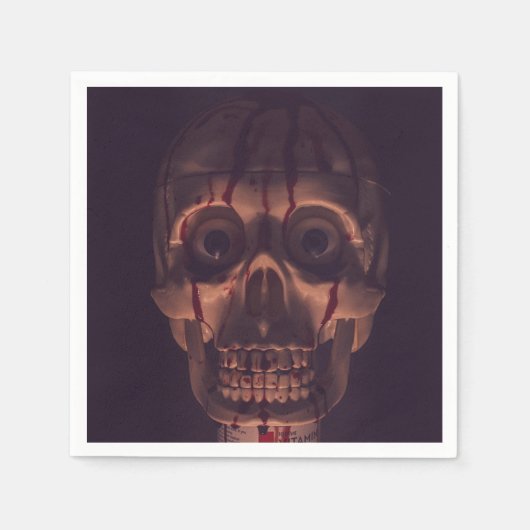 Serviette En Papier Halloween effrayant personnalisable (Devant)