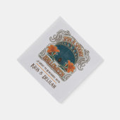 Serviette En Papier Halloween éffrayant, Personnalisé (Coin)
